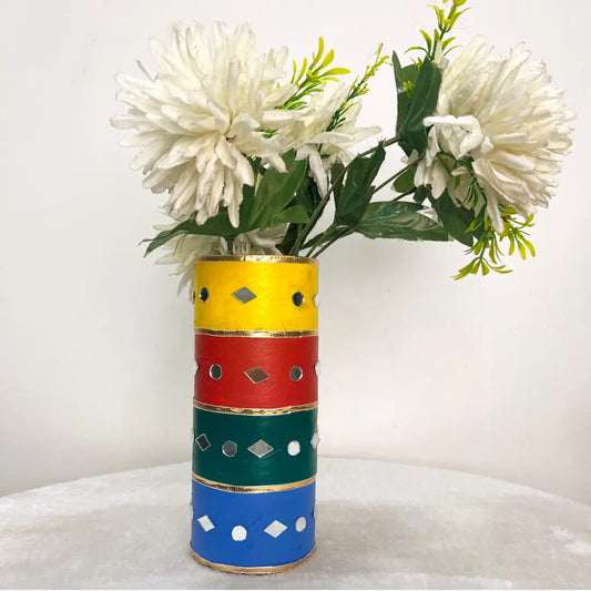 Handcrafted Multicolor Flower Vase