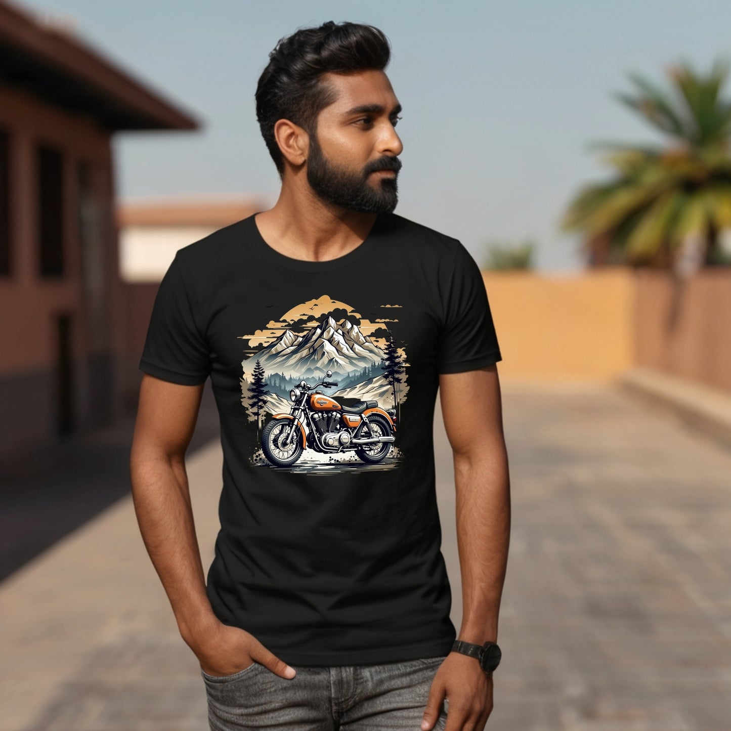 BIKER T SHIRT